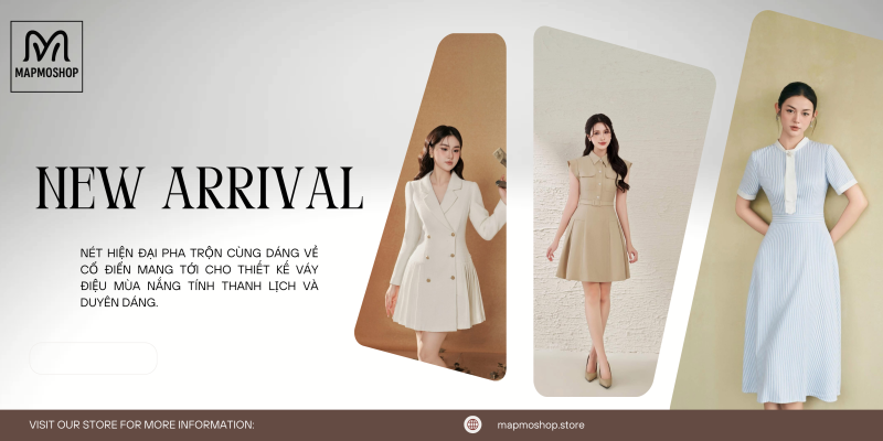 Mapmoshop- một trong các thương hiêụ đầm thiết kế đẹp