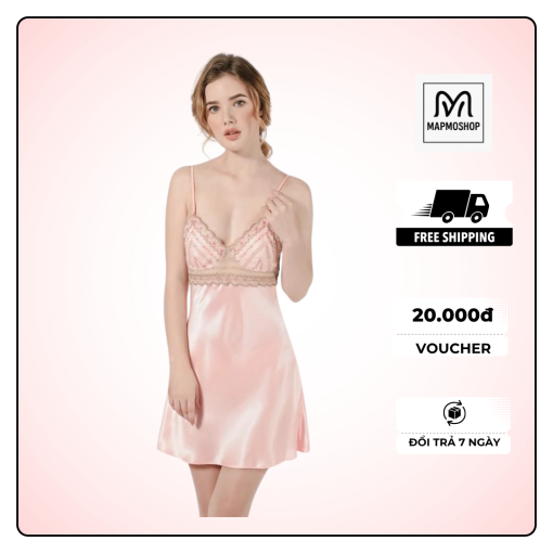 Váy ngủ hai dây mapmoshop - 1 người mặc 2 người vui! - Image 2