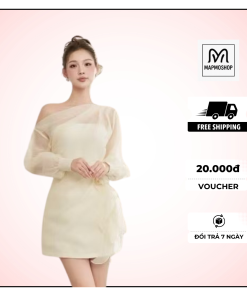 Set đồ tiệc thiết kế sang chảnh  xếp ly AH