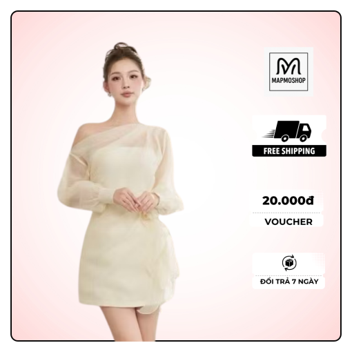 Set đồ tiệc thiết kế sang chảnh  xếp ly AH