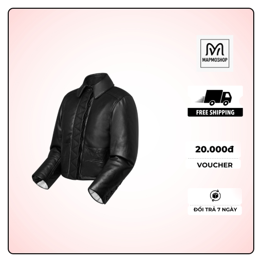 Áo khoác da nữ Mapmoshop – Cá tính, sang trọng và đầy cuốn hút - Image 2