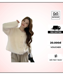 Áo khoác len nữ Mapmoshop – Mềm mại, ấm áp và thời trang