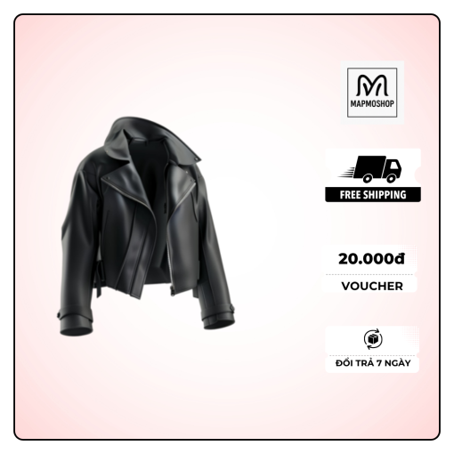 Áo khoác da nữ Mapmoshop – Cá tính, sang trọng và đầy cuốn hút - Image 4